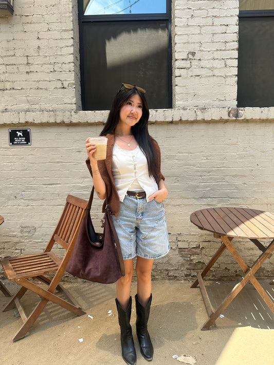 Glory Grace Cardigan || Chocolate