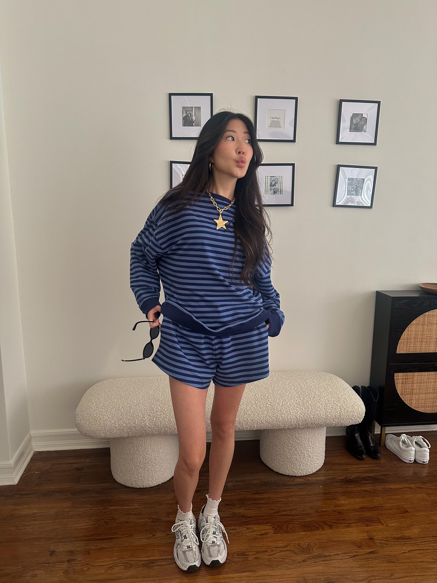 Dakota Striped Lounge Shorts