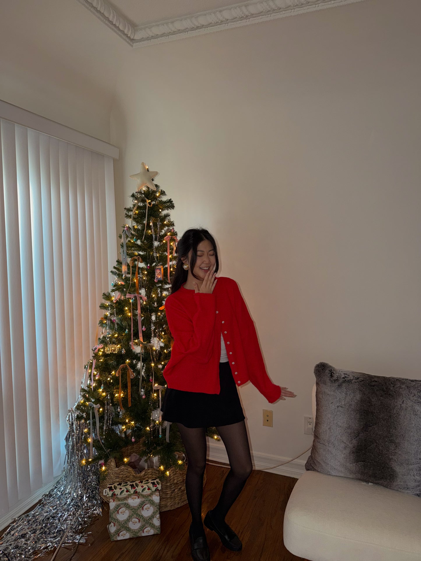 Glory Grace Cardi || Poinsettia