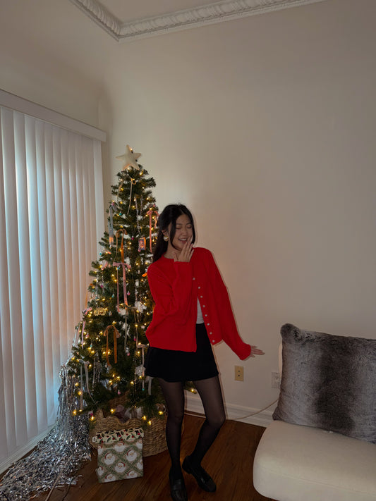 Glory Grace Cardi || Poinsettia