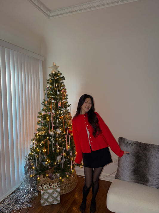 Glory Grace Cardi || Poinsettia