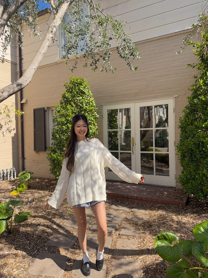 Prudence Cable Knit Sweater