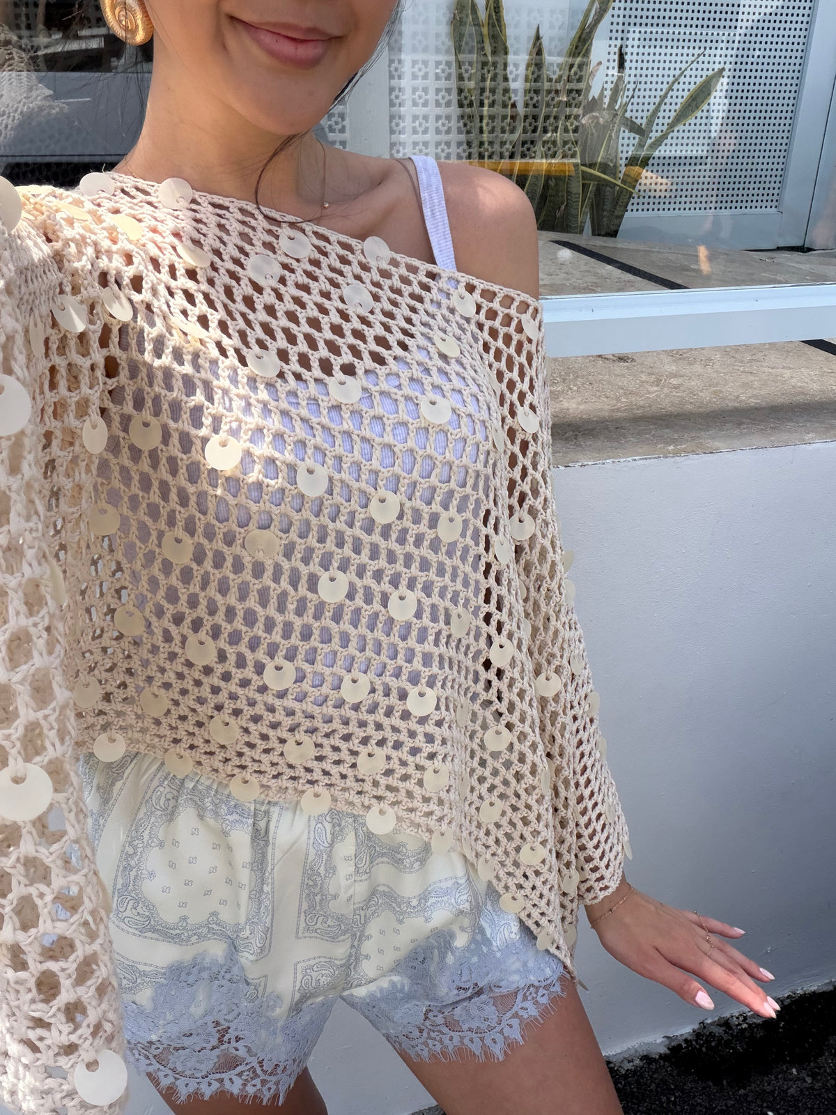 Isla Paisley Lace Shorts
