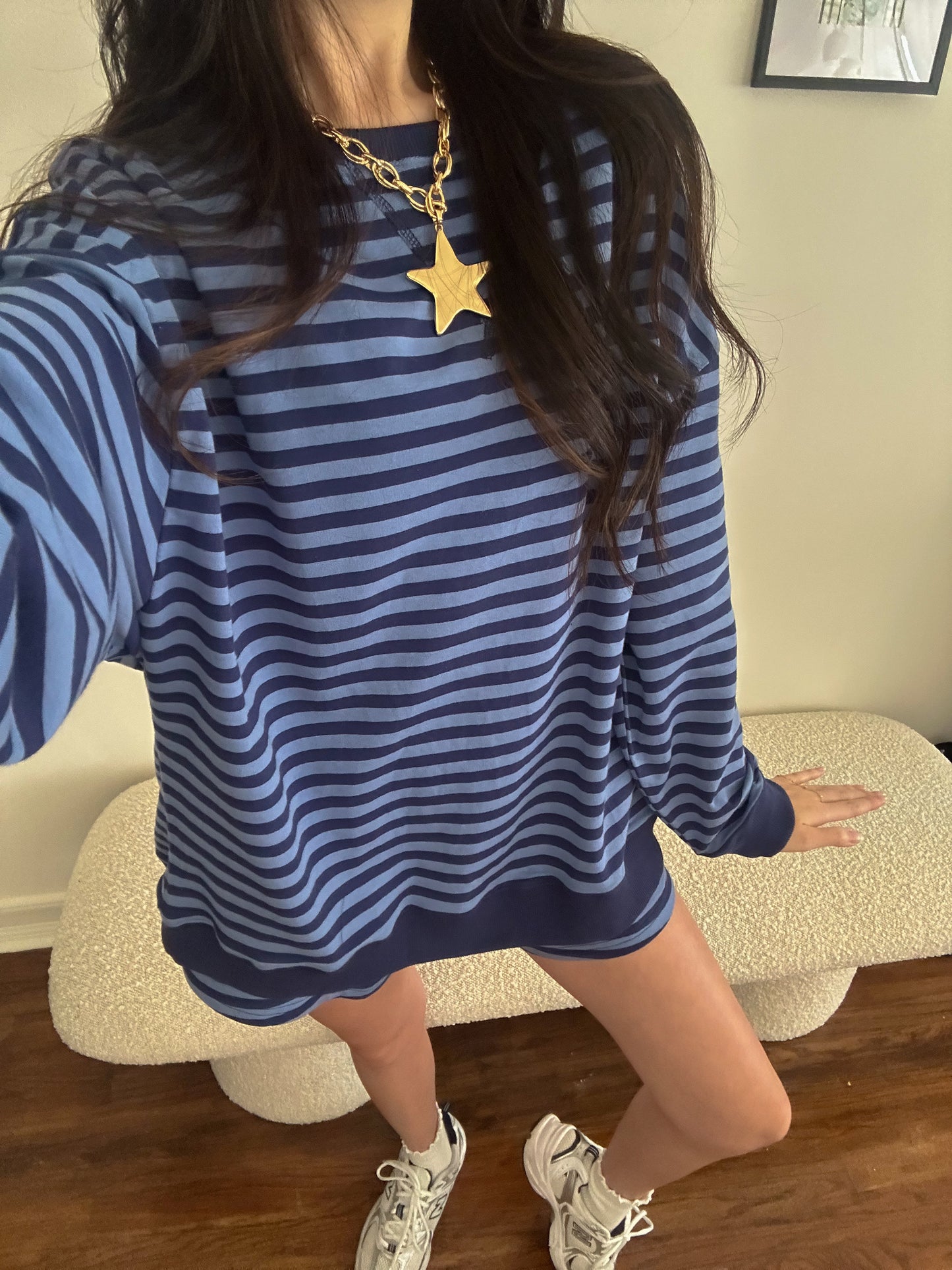 Dakota Striped Long Sleeve Top