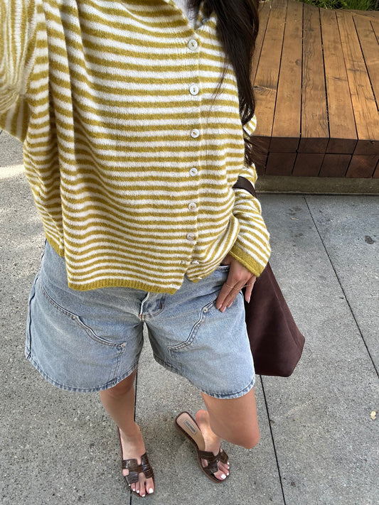 Glory Grace Cardigan || Dijon Mustard