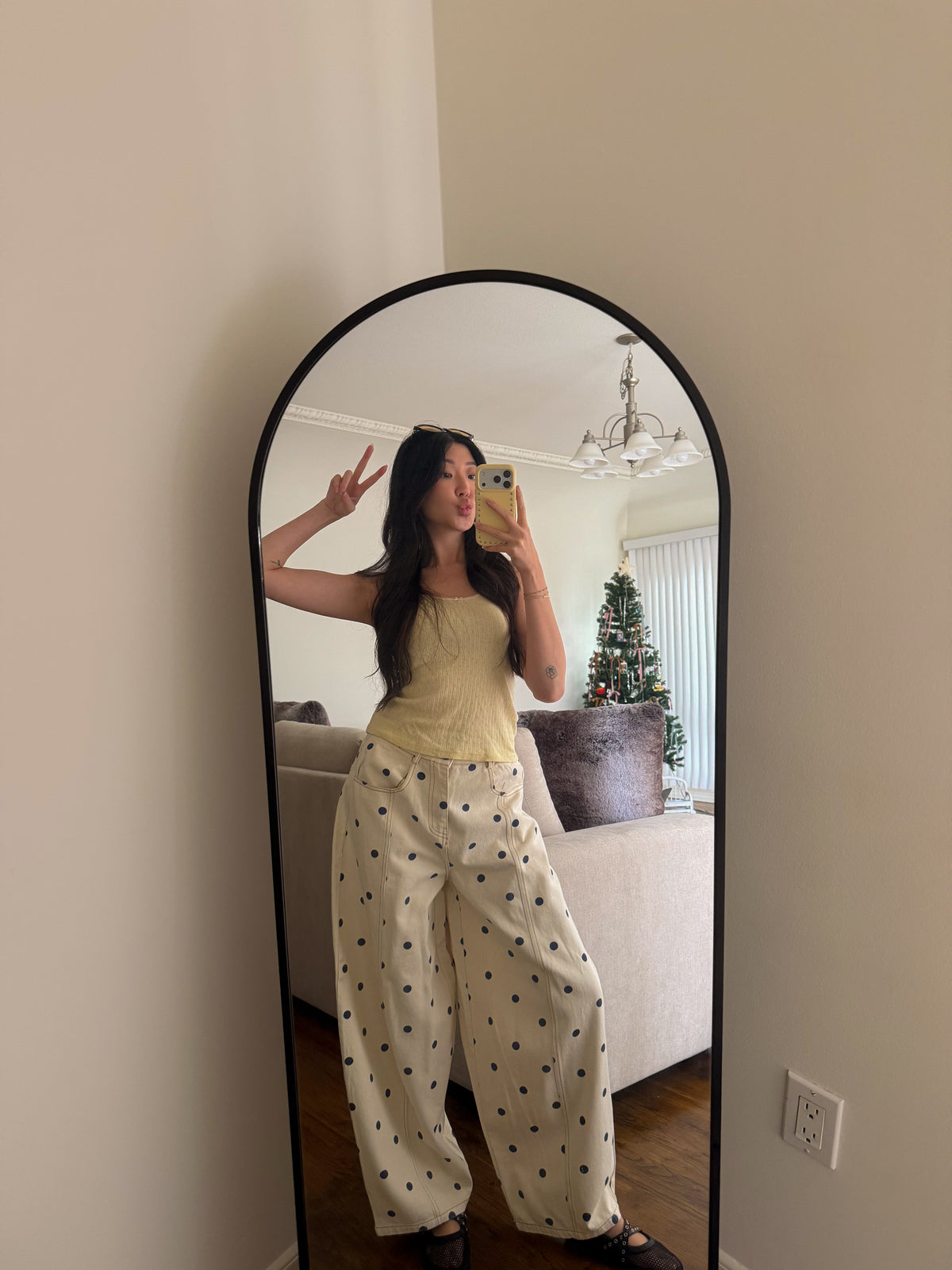 Dottie Barrel Jeans || Navy