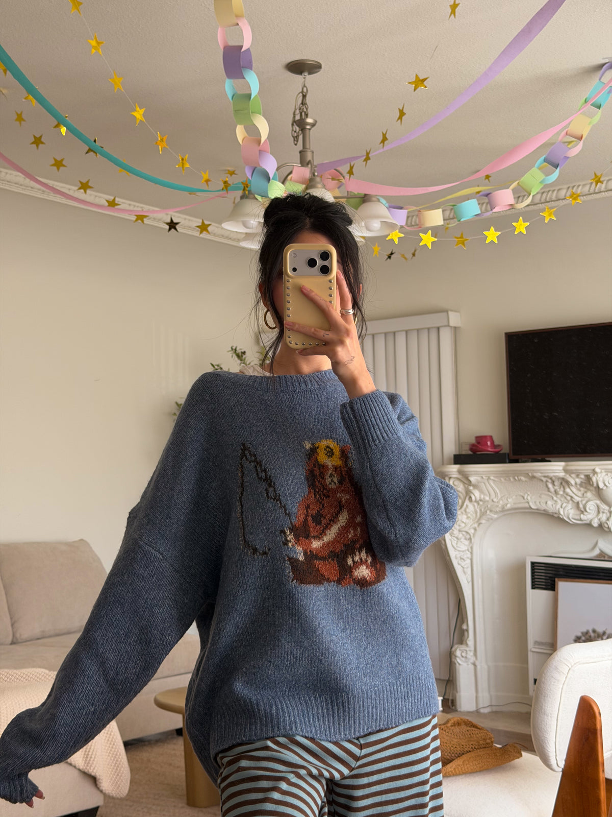 Fishing Bear Knit