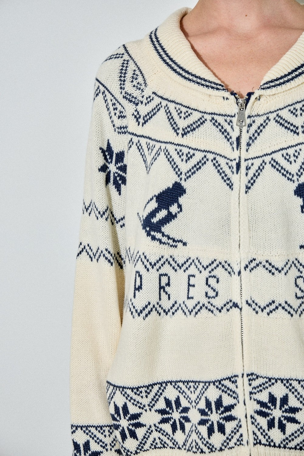 Leah Snowflake Zip Up